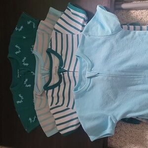 Hanes Baby Blue Multi Bodysuit